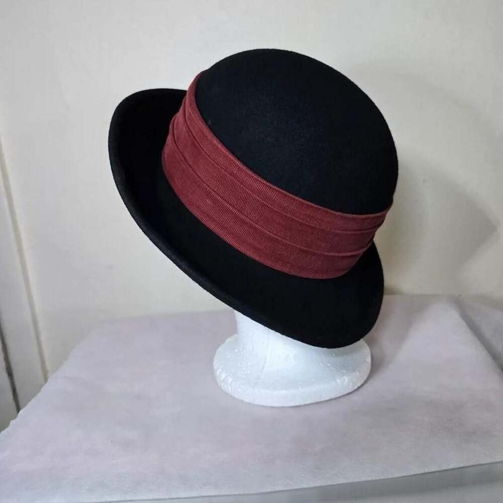 Laura Ashley Vintage 100% Wool Wide Brim Hat - Picture 5 of 8